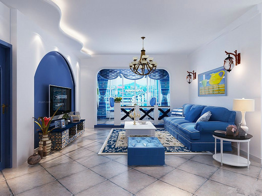 2015新地中海風格小戶型室內裝修效果圖 怒收!