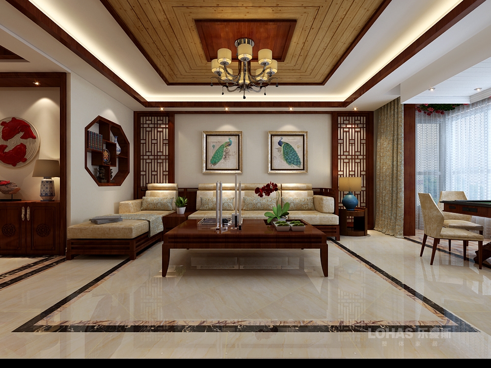 大氣中式風格室內裝修效果圖