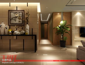 中式現(xiàn)代酒店軟裝室內(nèi)效果圖