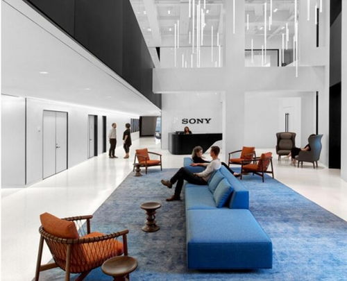 sony集團訂制的辦公室裝修設(shè)計效果圖 實景