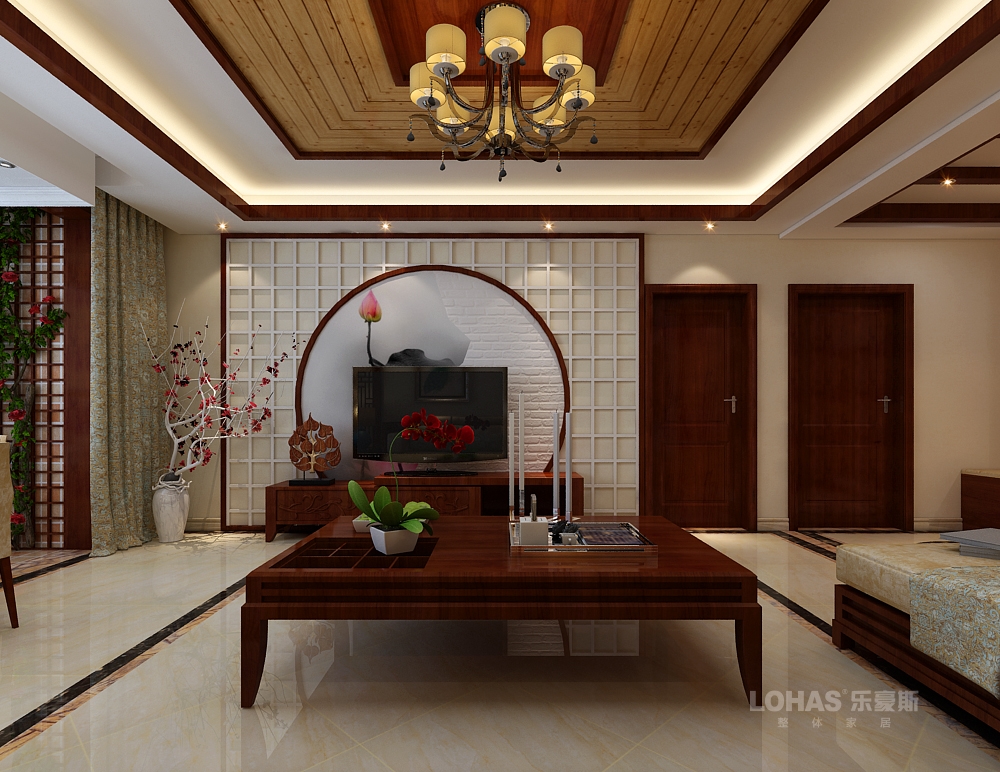 大氣中式風格室內裝修效果圖