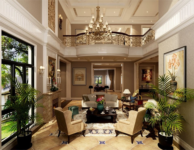 別墅客廳十大風(fēng)格裝修效果圖 享受別樣奢華!_時尚_網(wǎng)