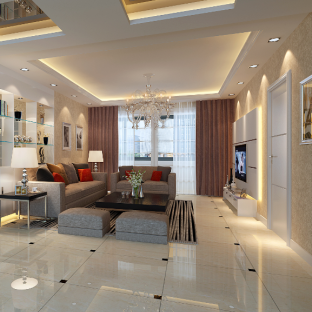 客廳書架裝修效果圖