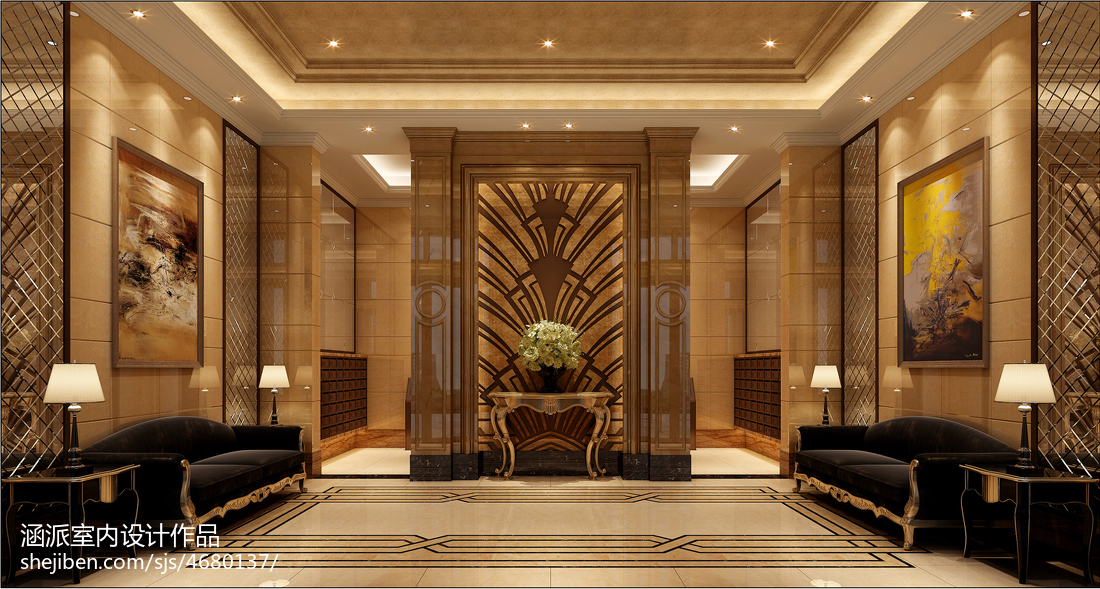 無錫紅梅·新天地入戶大堂及樣板房_1961445 – 設計本裝修效果圖