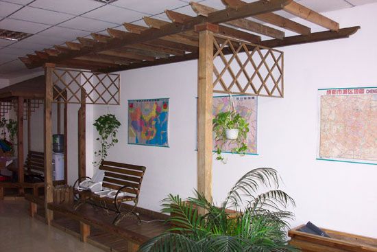 防腐木花架-室內裝飾廊架