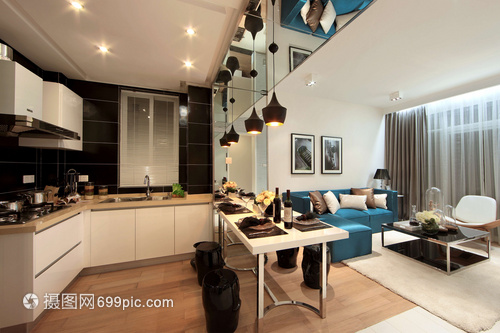 現代風格室內裝飾樣板間