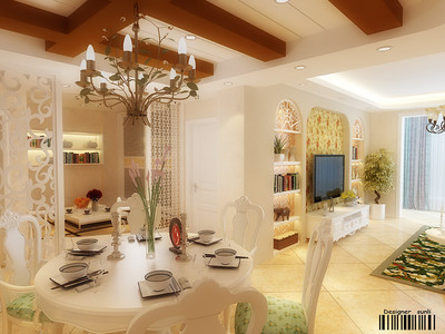 104平歐式豪華三居裝修效果案例-明珠新苑裝修實(shí)景圖賞析-土巴兔家居室內(nèi)裝修設(shè)計(jì)效果圖