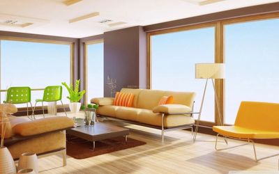 現代室內設計80平米小戶型客廳家具擺放